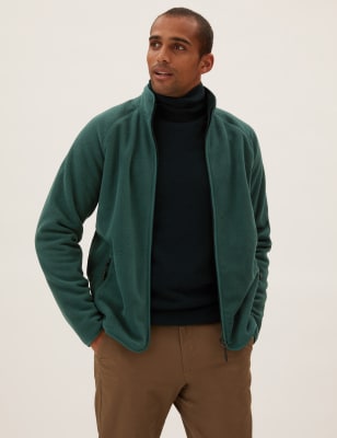 

Mens M&S Collection Recyceltes Mikro-Fleece - Dark Green, Dark Green