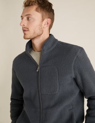 Sherpa zip shop up jacket