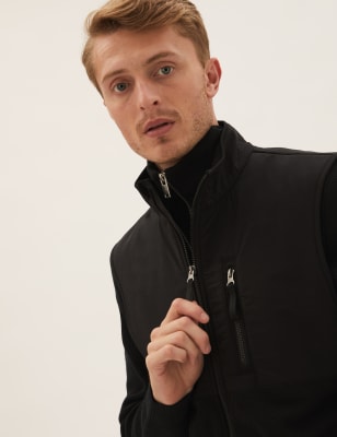 

Mens M&S Collection Polar-Fleece-Weste mit Reißverschluss - Black, Black