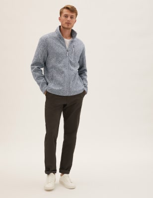 

Mens M&S Collection Fleece Jacket - Grey, Grey