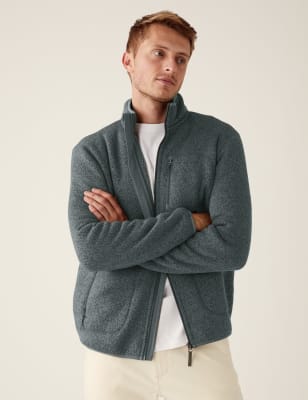 Grey hotsell fleece jacket