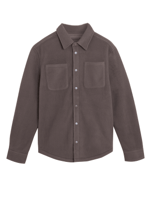 

Mens M&S Collection Oberhemd aus Polar-Fleece - Medium Brown, Medium Brown