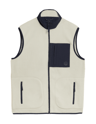 

M&S Collection Chaleco polar con cremalleraMens - Ecru, Ecru