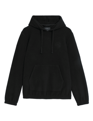 

Mens M&S Collection Polar Fleece Hoodie - Ebony, Ebony