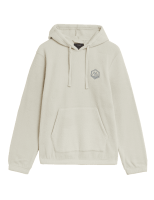 

Mens M&S Collection Hoodie aus Polar-Fleece - Ecru, Ecru