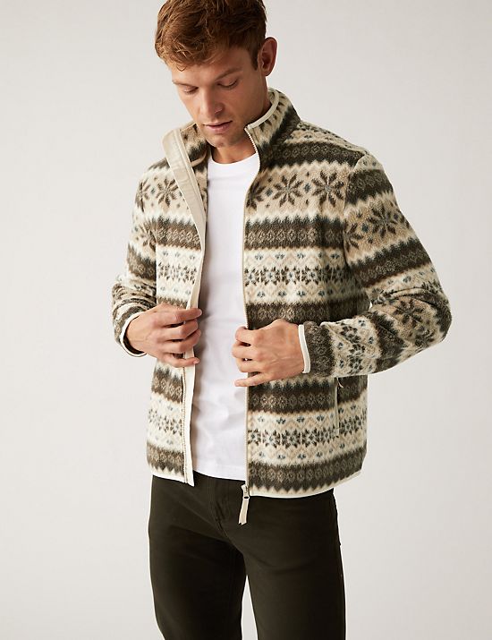 Printed Polar Fleece Jacket
