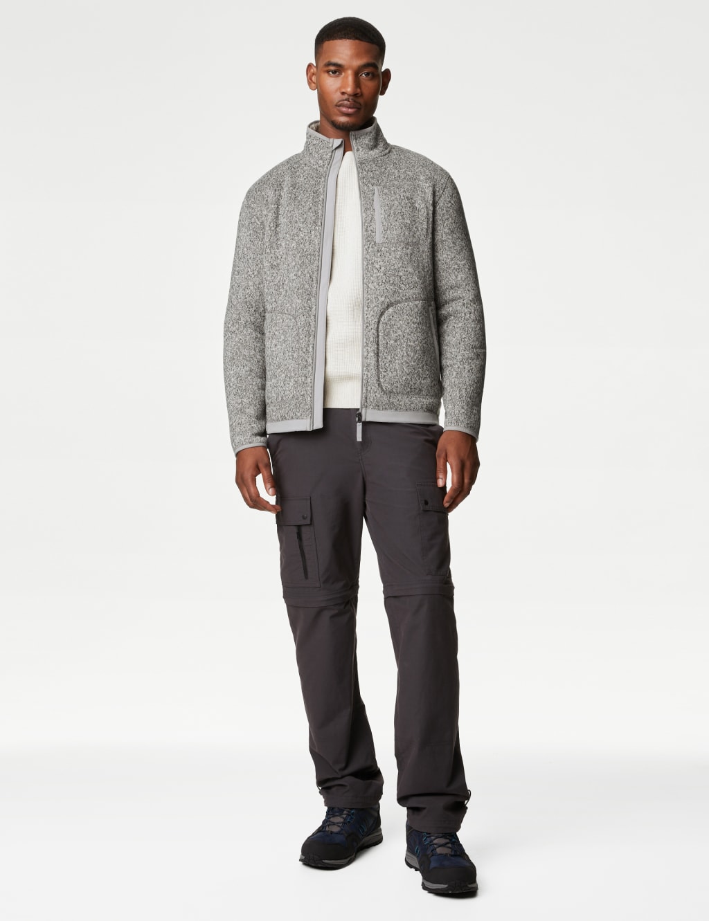 Recycled Fleece Zip Up Jacket image 4