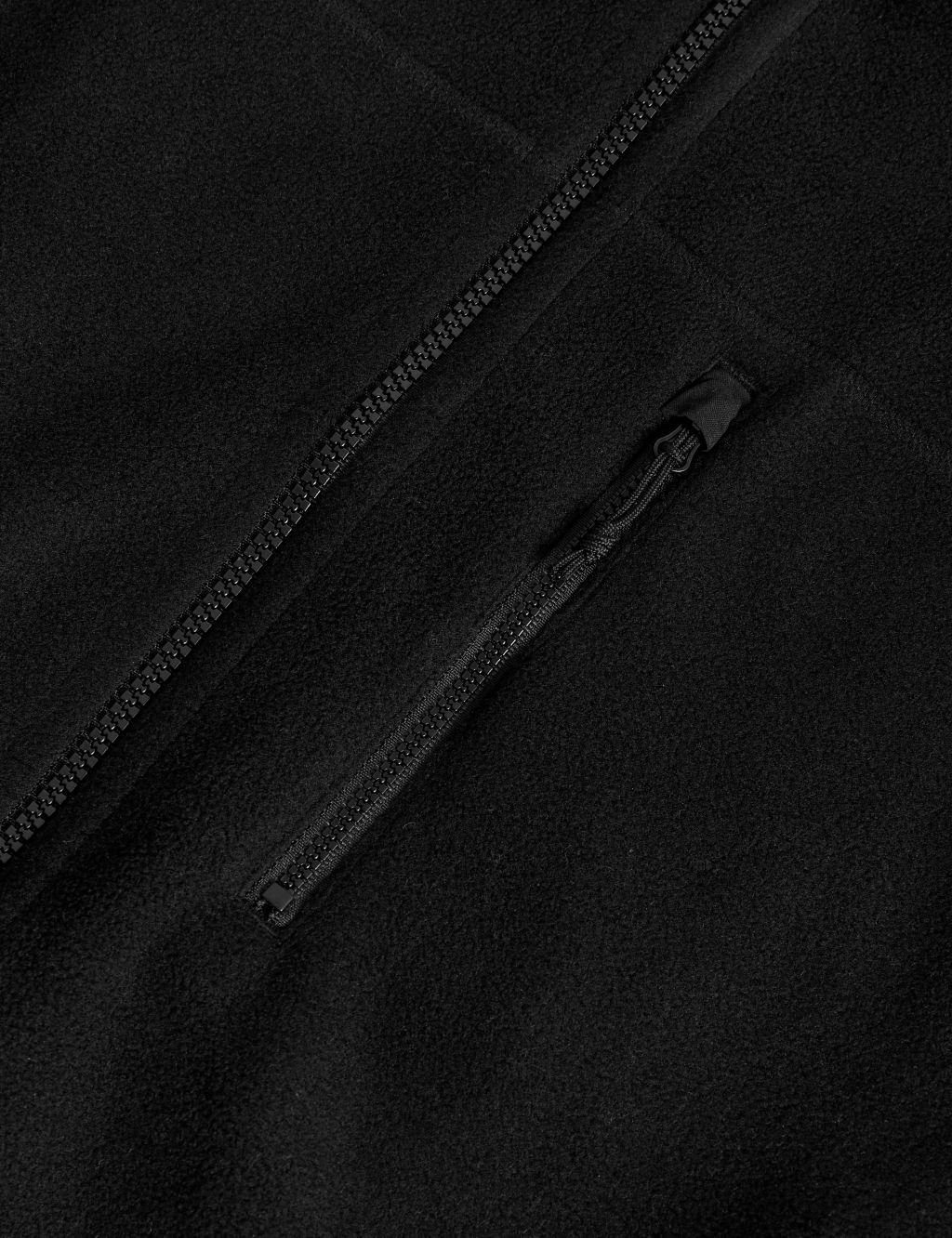 Recycled Fleece Zip Up Funnel Neck Jacket image 6