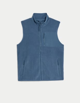 Recycled Fleece Zip Up Gilet