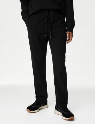 

Mens M&S Collection Fleece Straight Leg Joggers - Black, Black