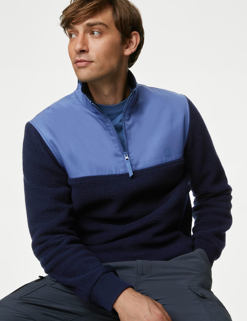 Recycled Polar Fleece Half Zip Jacket image 4