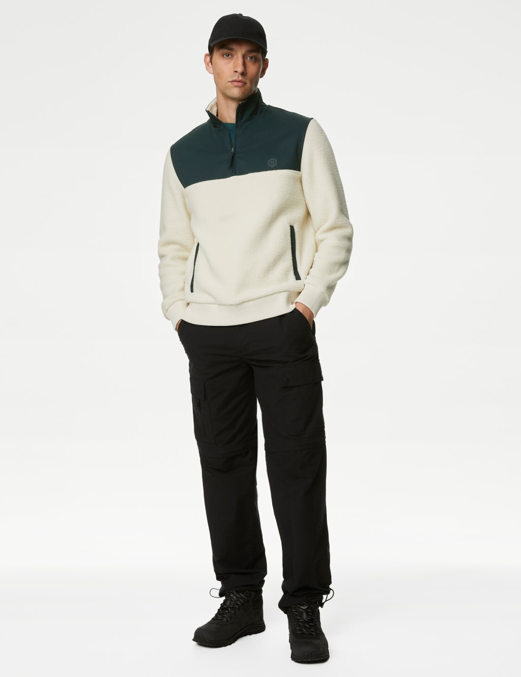 Recycled Polar Fleece Half Zip Jacket image 1
