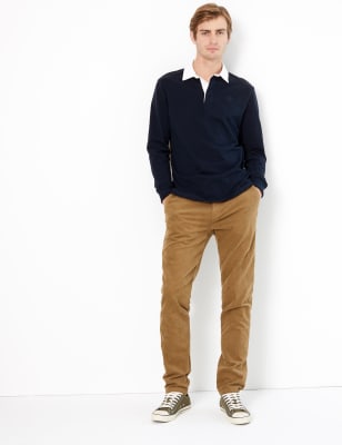 Polo de rugby &agrave; col contrast&eacute;