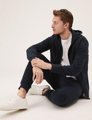 Pure Cotton Zip Up Hoodie & Joggers Set - MY