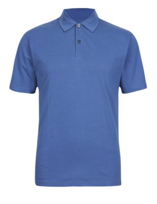 Pure Cotton Tailored Fit Polo Shirt | M&S Collection | M&S