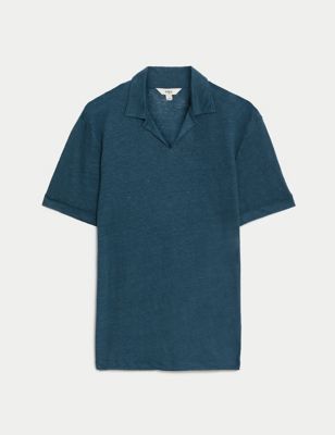 Pure Linen Polo Shirt