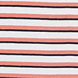 Pure Cotton Slim Fit Striped Polo Shirt - coral