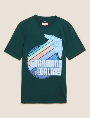 M&S Mens Pure Cotton Guardians of the Galaxy  T-Shirt