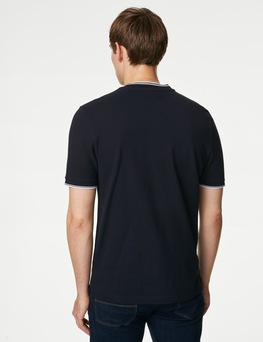 Pure Cotton Baseball Collar Polo image 5