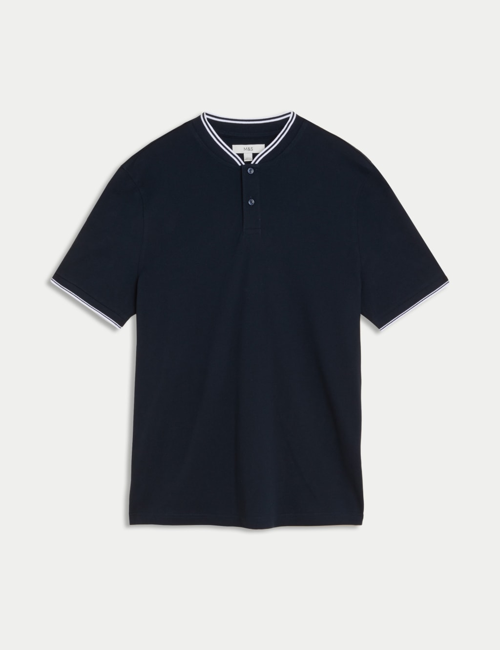 Pure Cotton Baseball Collar Polo image 2