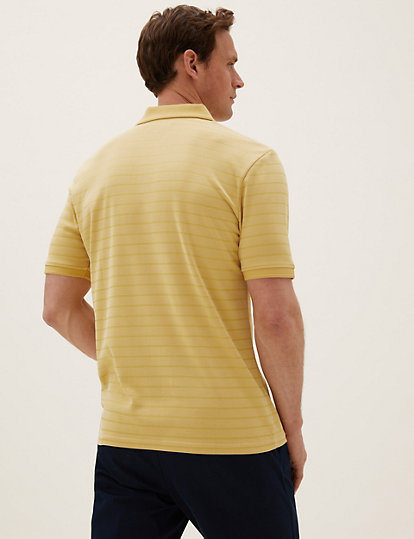 Modal Soft Touch Stripe Polo Shirt