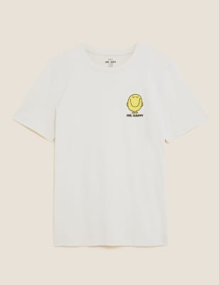 

Mens M&S Collection Pure Cotton Mr. Men™ T-Shirt - Ecru, Ecru