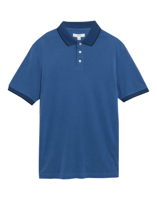 

Mens M&S Collection Weiches Polohemd mit hohem Modalanteil - Dark Navy, Dark Navy