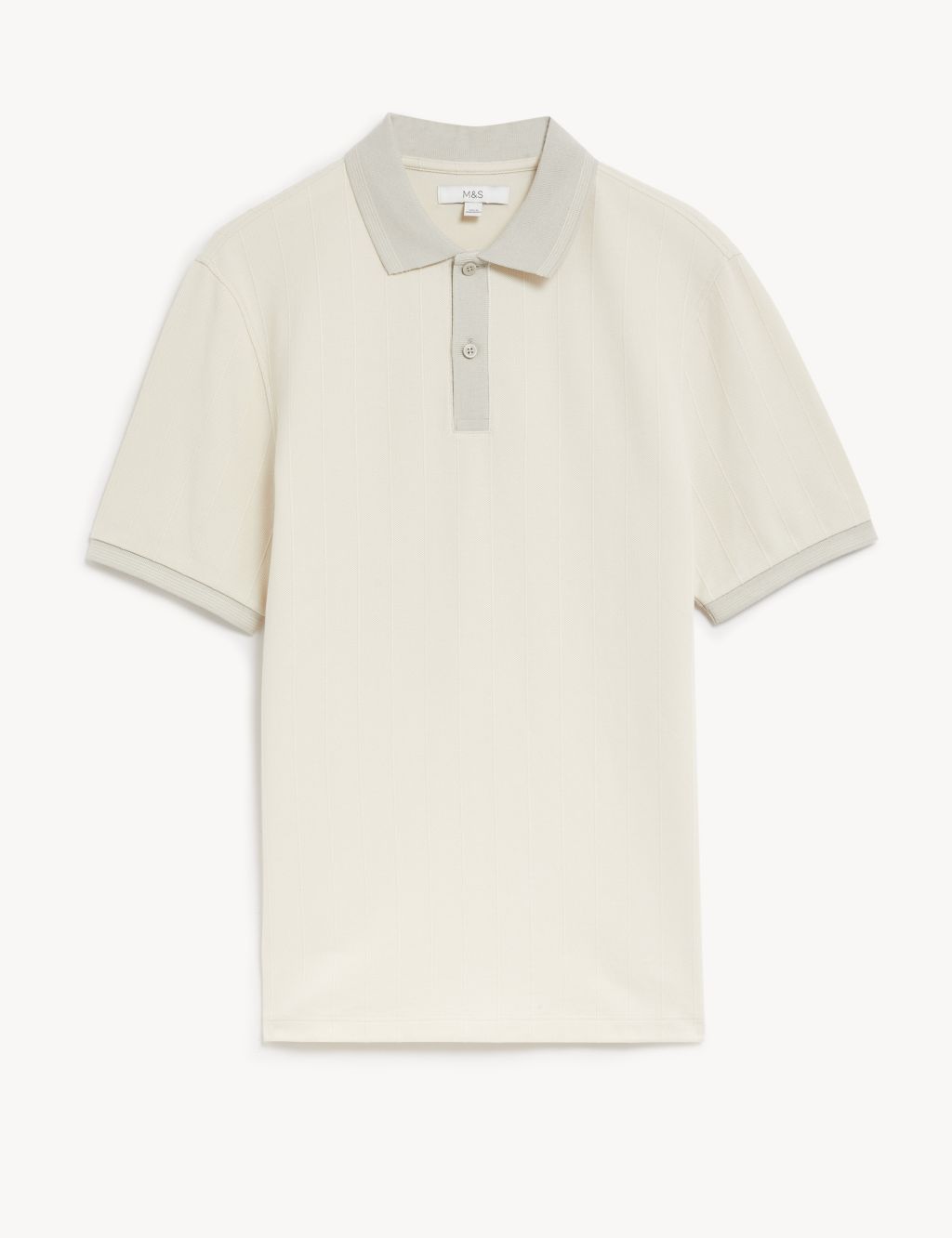 Cotton Rich Textured Polo Shirt image 2