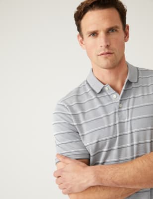 Modal Rich Striped Polo Shirt