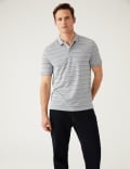 Modal Rich Striped Polo Shirt