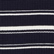 Pure Cotton Striped Half Zip Polo Shirt - navymix