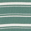 Pure Cotton Striped Half Zip Polo Shirt - greenmix