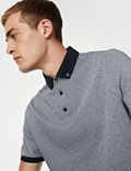 Pure Cotton Jacquard Polo Shirt