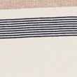 Pure Cotton Striped Double Knit Polo Shirt - ecru