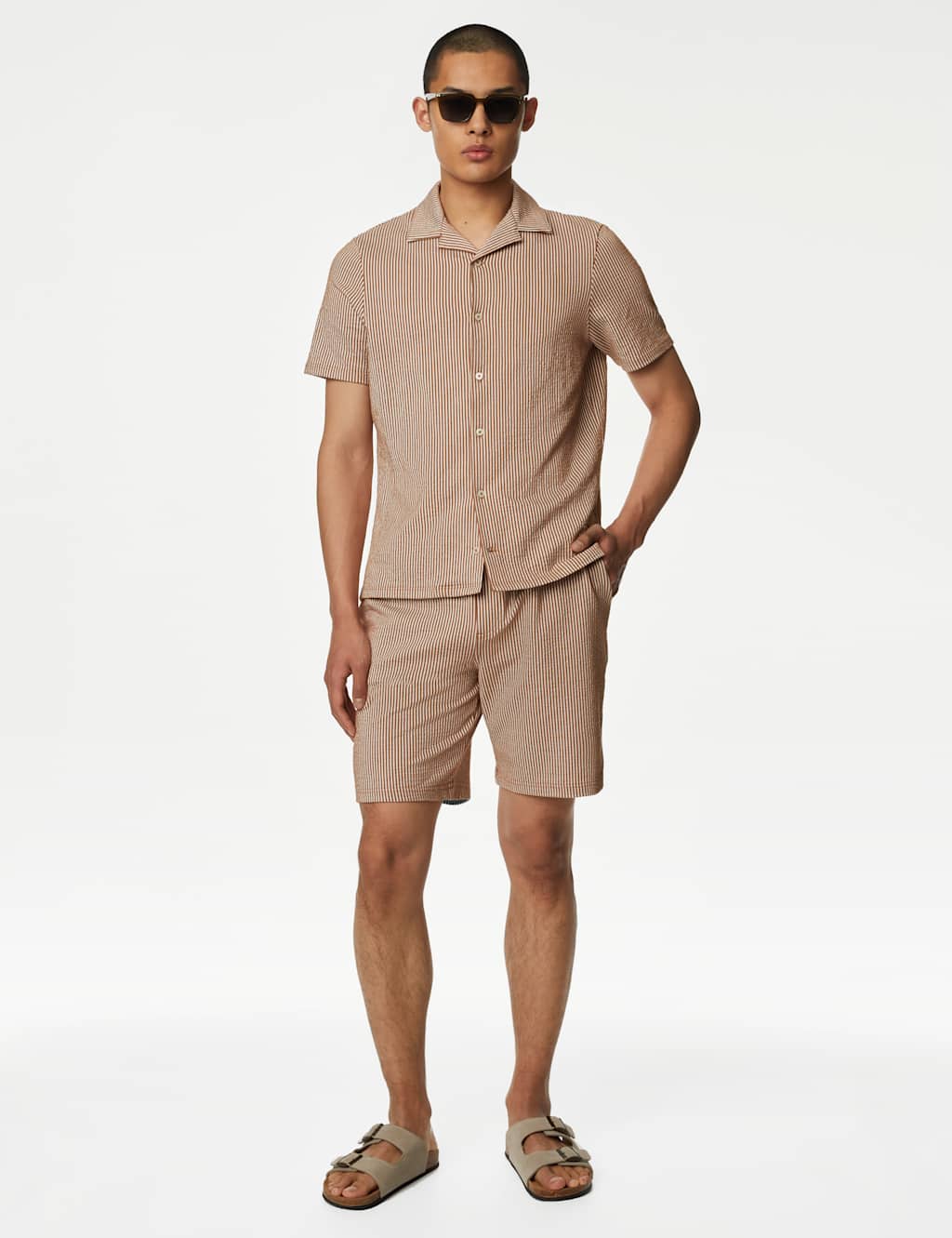 Cotton Rich Jersey Striped Polo Shirt image 2
