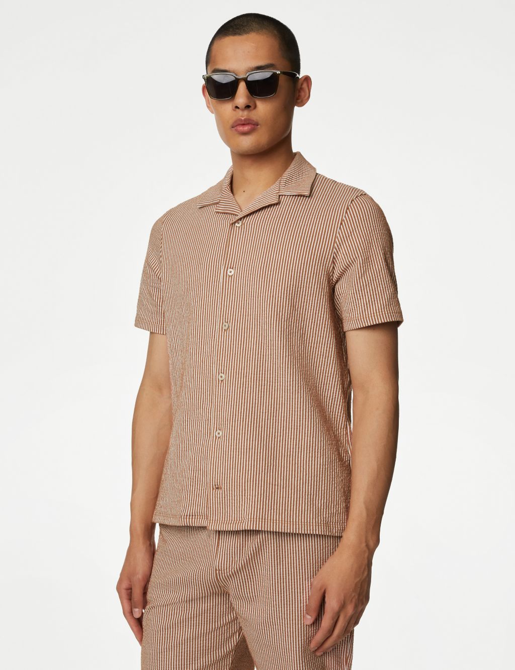 Cotton Rich Jersey Striped Polo Shirt image 3