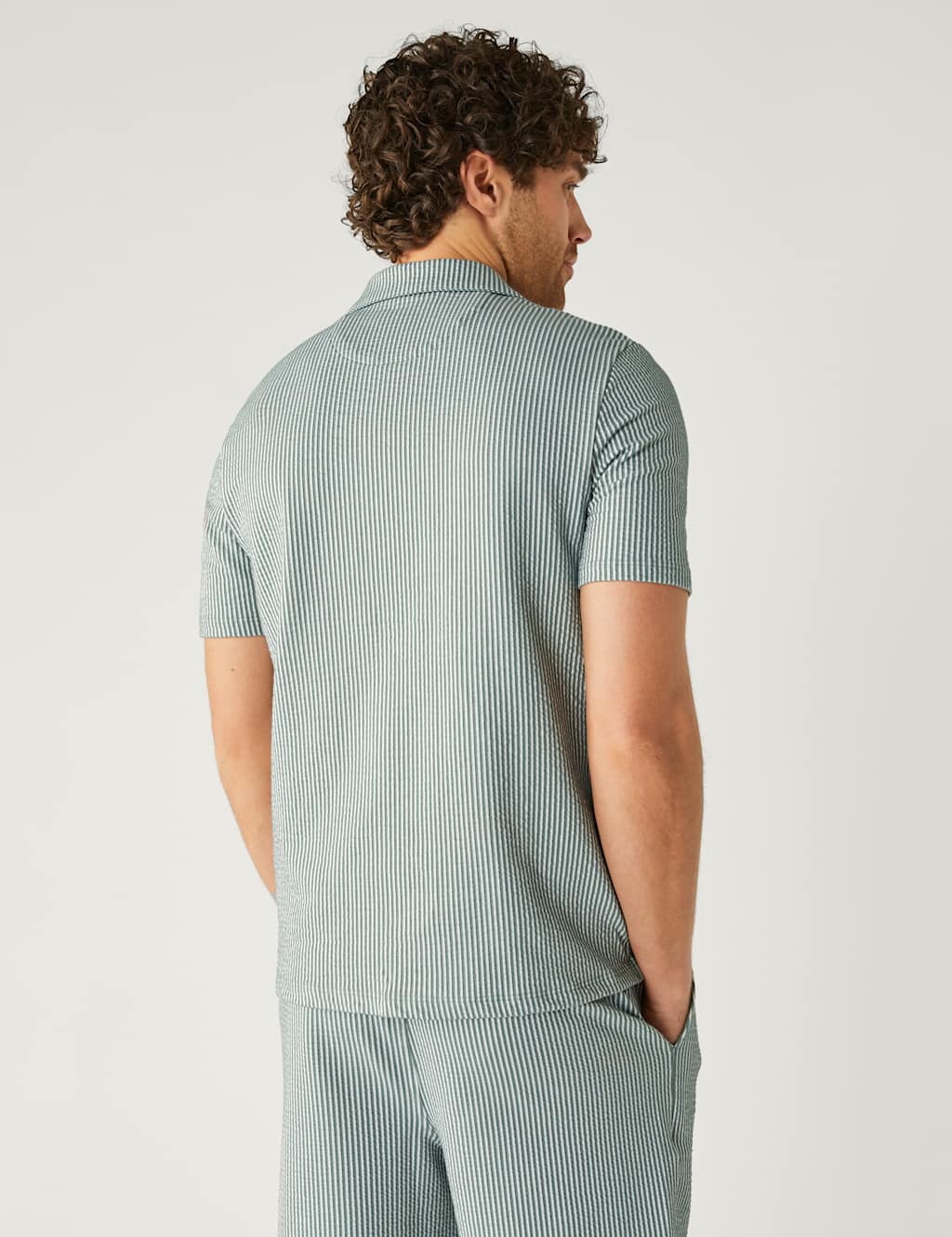 Cotton Rich Jersey Striped Polo Shirt image 4