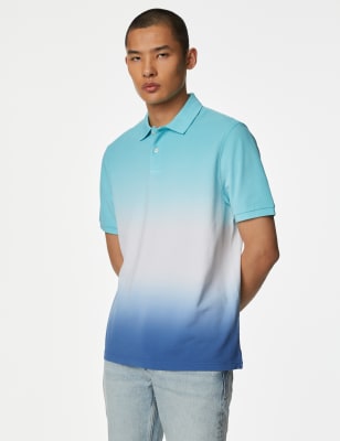 

M&S Collection Polo de piqué 100% algodón en varios tonosMens - Blue Mix, Blue Mix