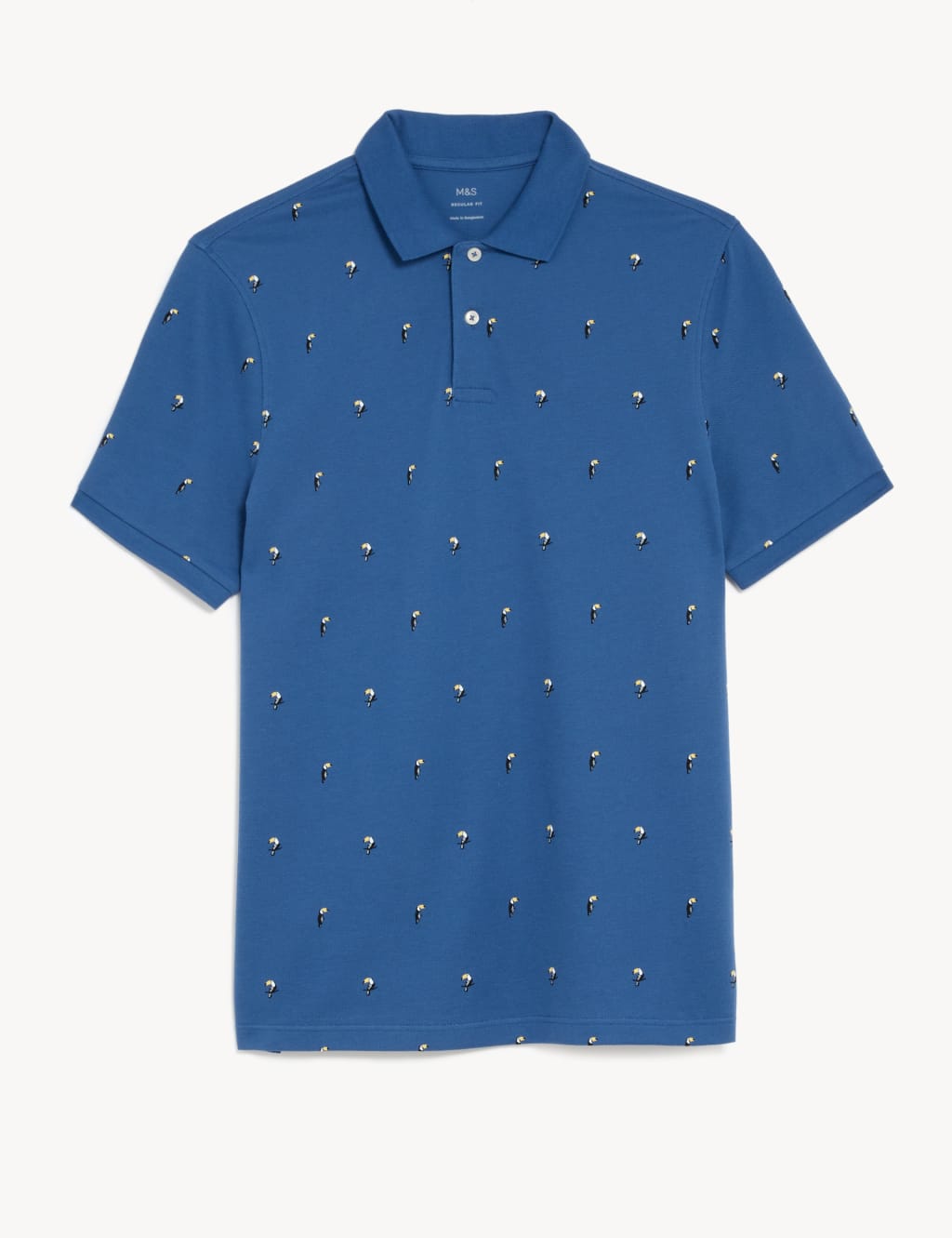 Pure Cotton Cactus Print Polo Shirt image 2