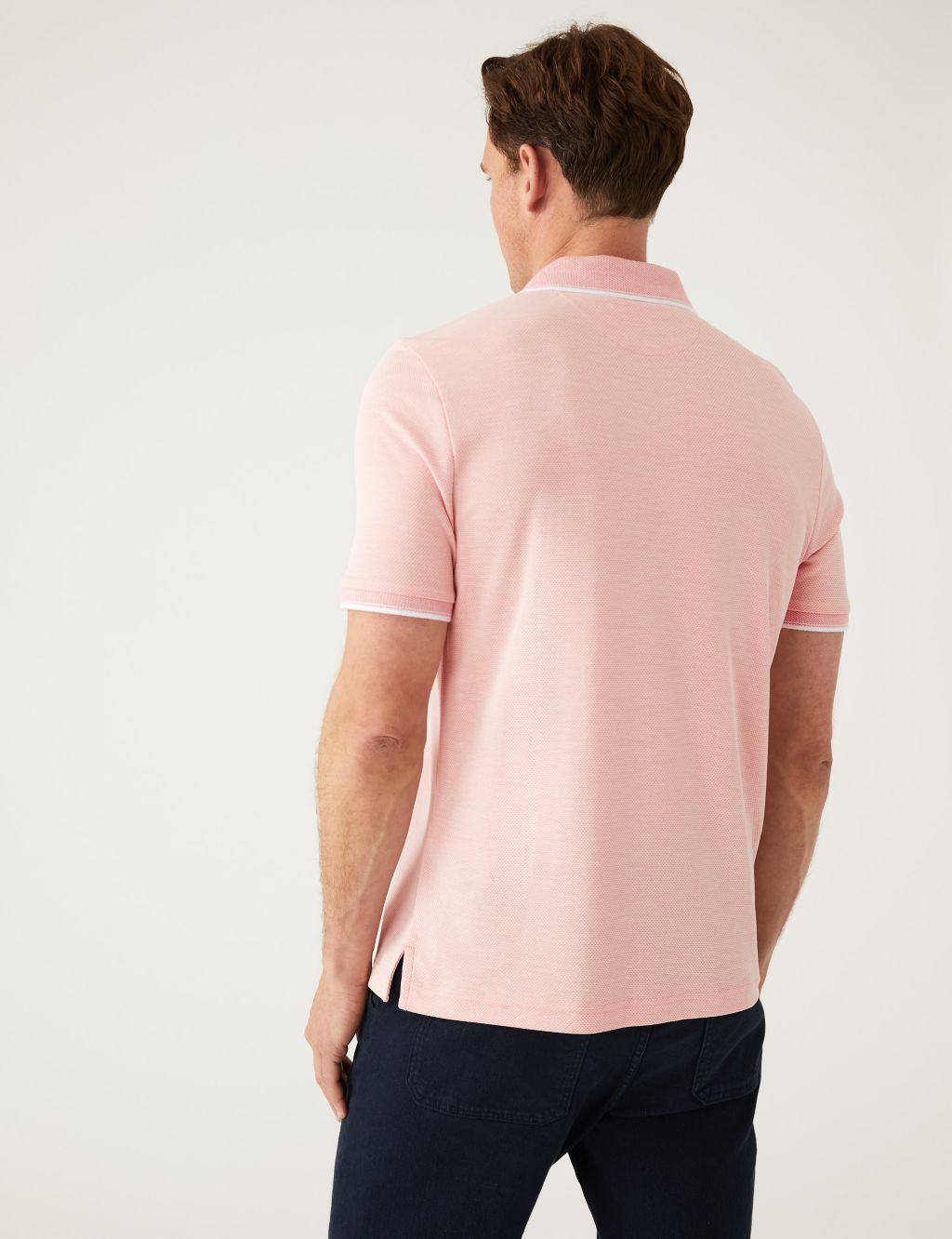 Modal Rich Tipped Collar Polo Shirt image 3