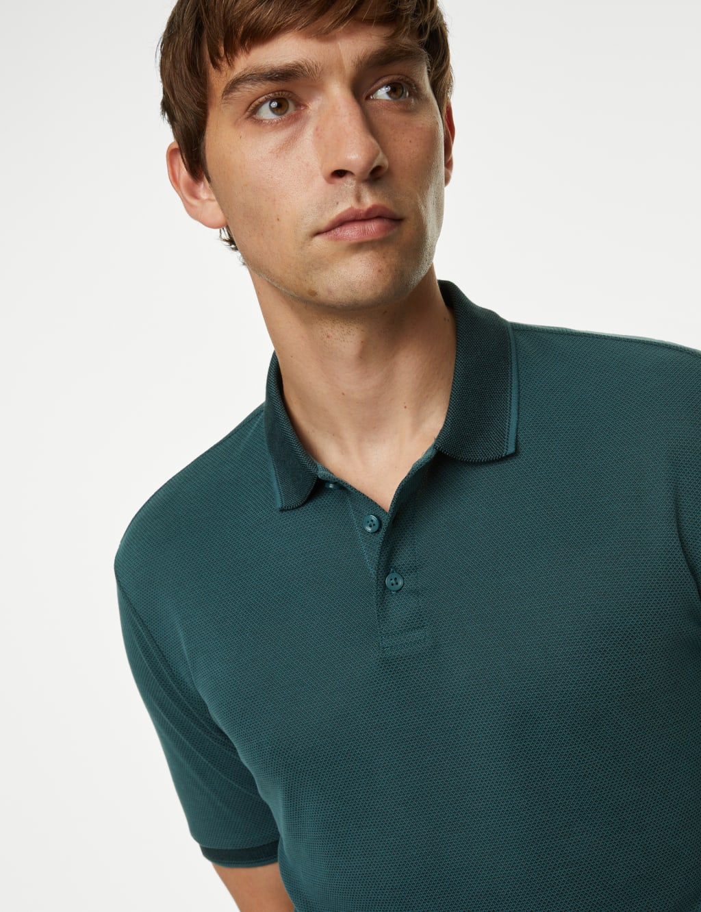 Modal Rich Tipped Collar Polo Shirt image 4