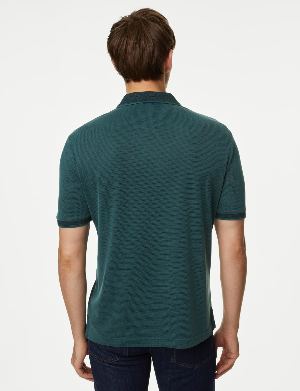 Modal Rich Tipped Collar Polo Shirt image 5