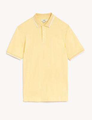 Modal Rich Tipped Collar Polo Shirt