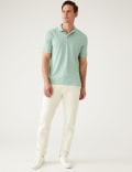 Modal Rich Tipped Collar Polo Shirt