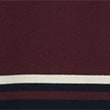 Pure Cotton Striped Polo Shirt - berry