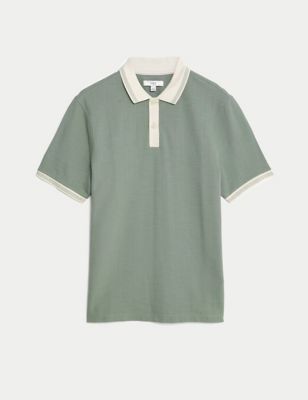 Cotton Rich Textured Polo Shirt