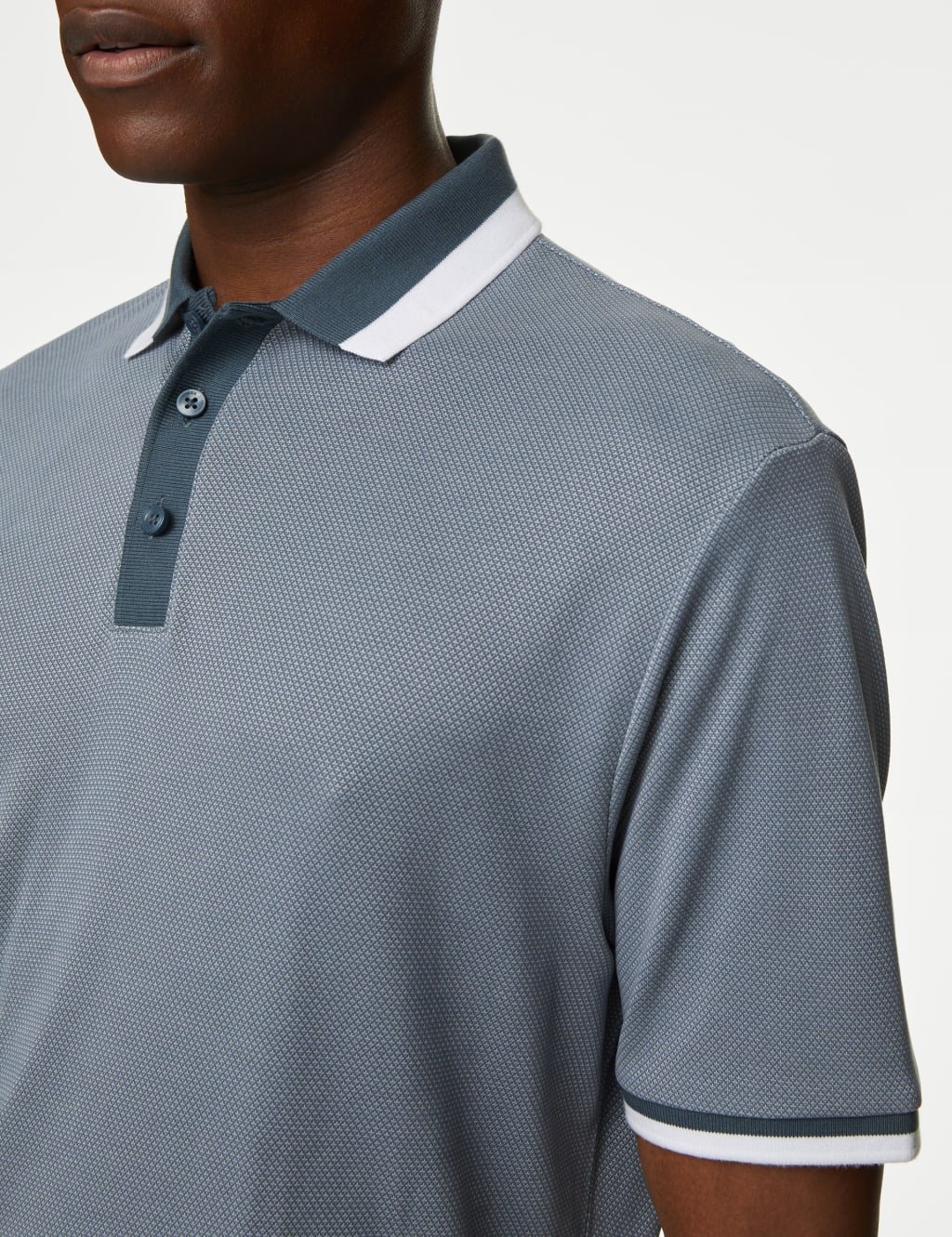 Modal Rich Soft Touch Tipped Polo Shirt image 4