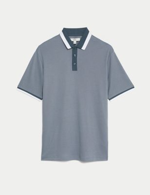 Modal Rich Soft Touch Tipped Polo Shirt