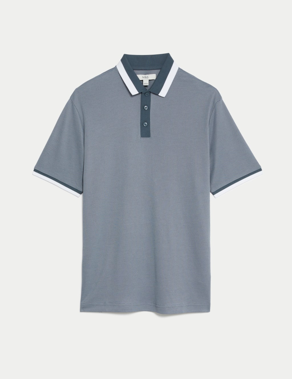 Modal Rich Soft Touch Tipped Polo Shirt image 2