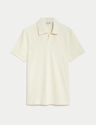 Pure Cotton Pique Polo Shirt